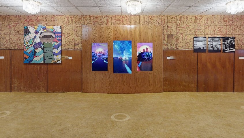 Synthwave road trip scene from Jeddah